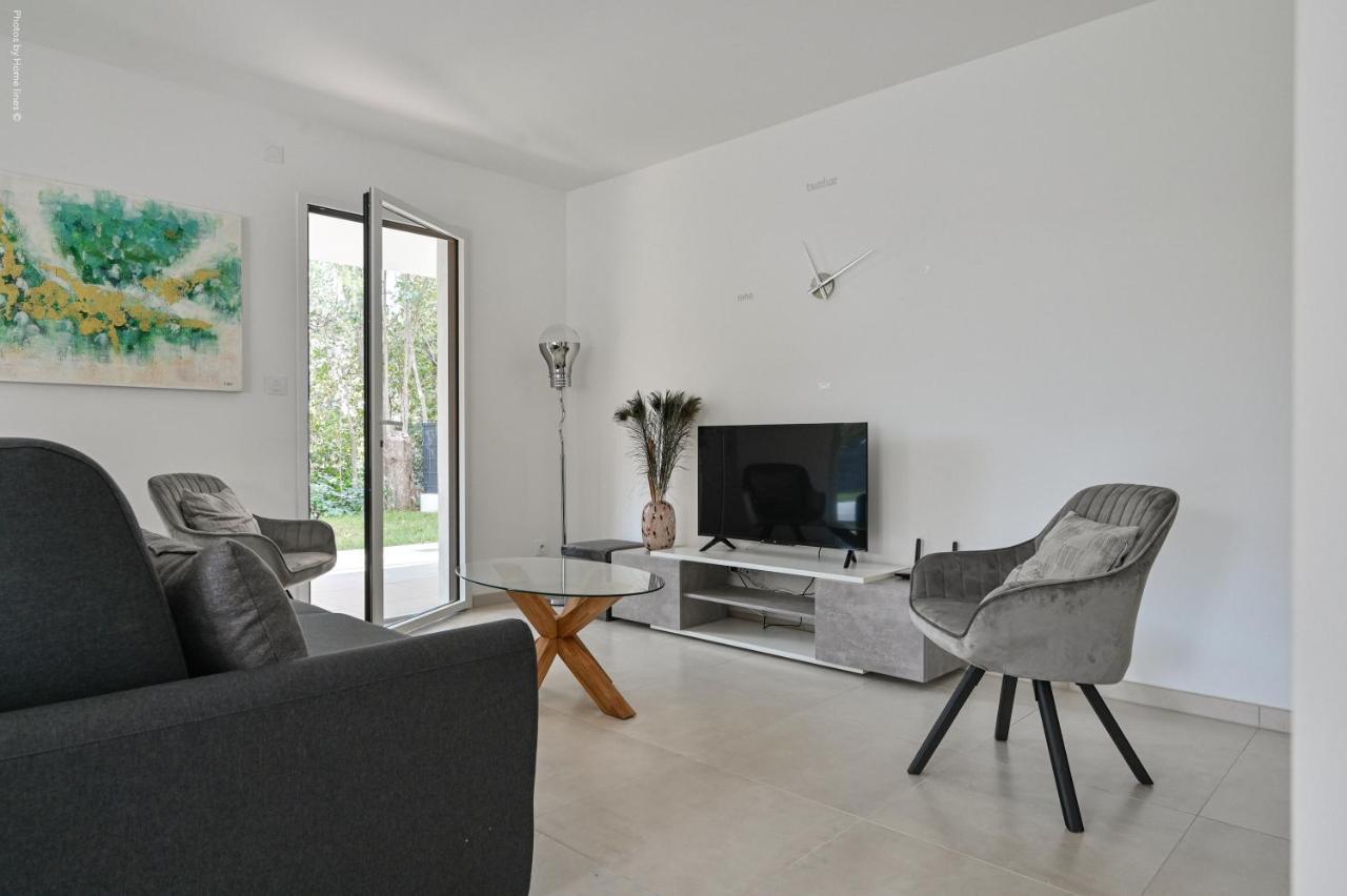 T3 Neuf - C13 - Jardin-Terrasse Et Piscine - Acces Direct Plages Et Centre Village Сен-Сір-сюр-Мер Екстер'єр фото
