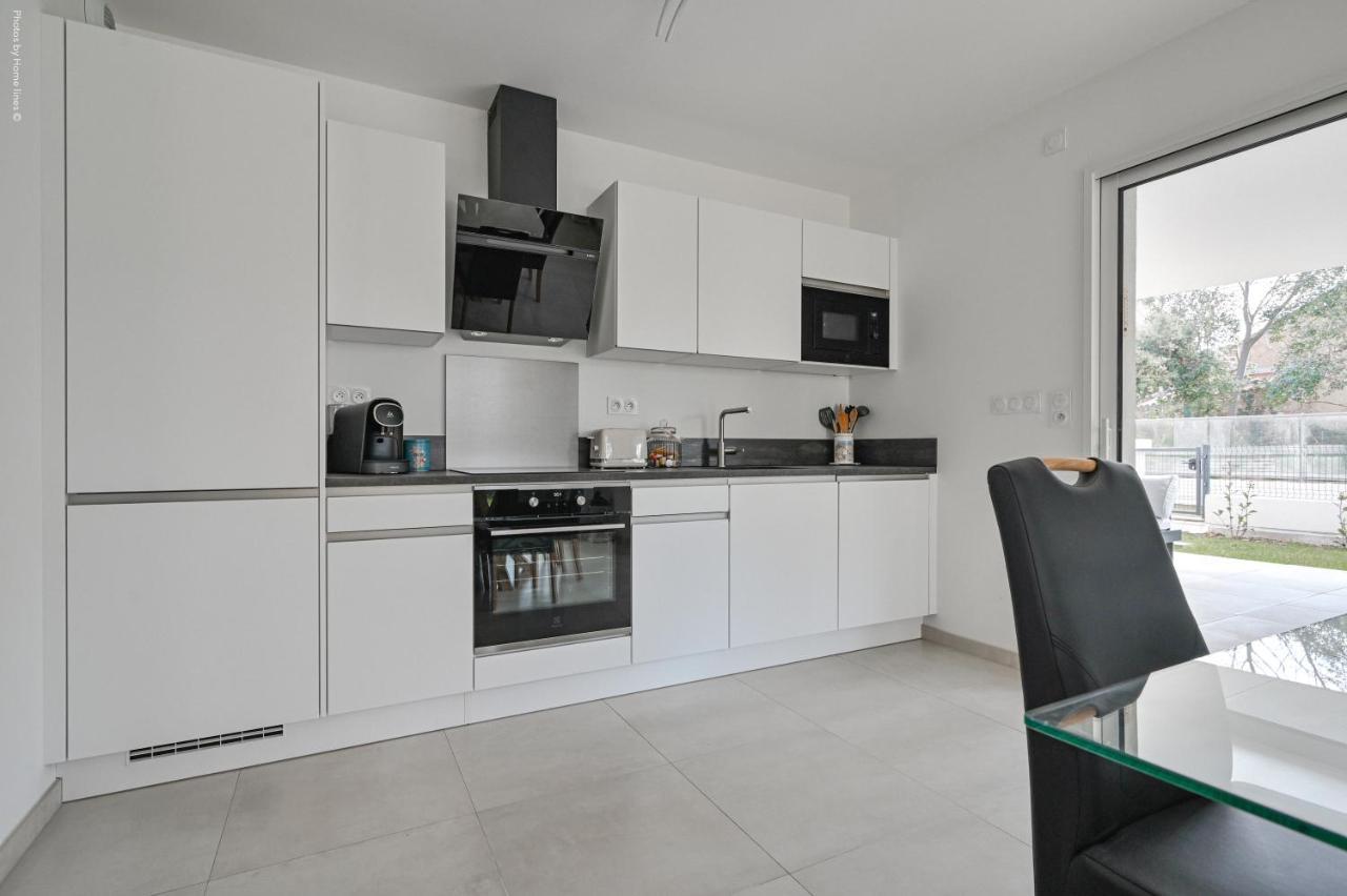 T3 Neuf - C13 - Jardin-Terrasse Et Piscine - Acces Direct Plages Et Centre Village Сен-Сір-сюр-Мер Екстер'єр фото